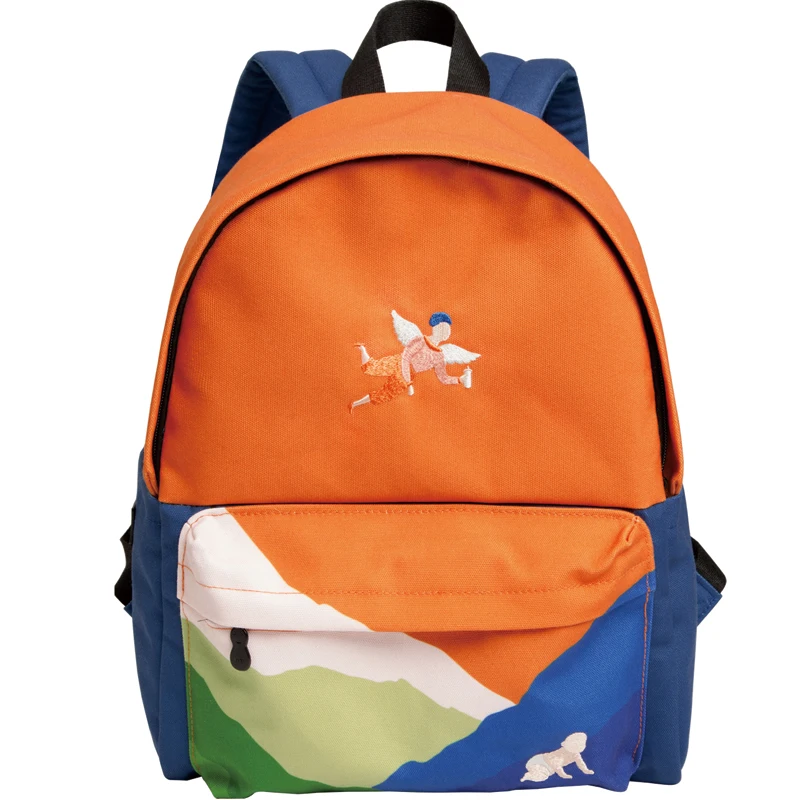 

YIZISTORE the New Printed Backpack Contrast Stitching Computer Backpack Girls bag
