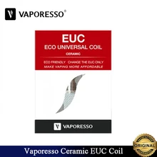 30 шт./лот испаритель керамический EUC 0.5ohm и керамический EUC с рукавом катушки головы подходит электронная сигарета Vaporesso Estoc Танк Vape