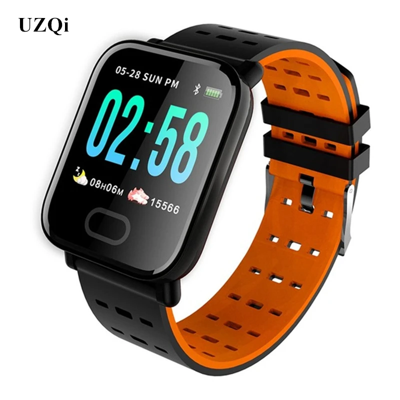 

UZQi Smartwatch IP67 Waterproof Wearable Device Bluetooth Pedometer Heart Rate Monitor Color Display Smart Watch For Android/IOS