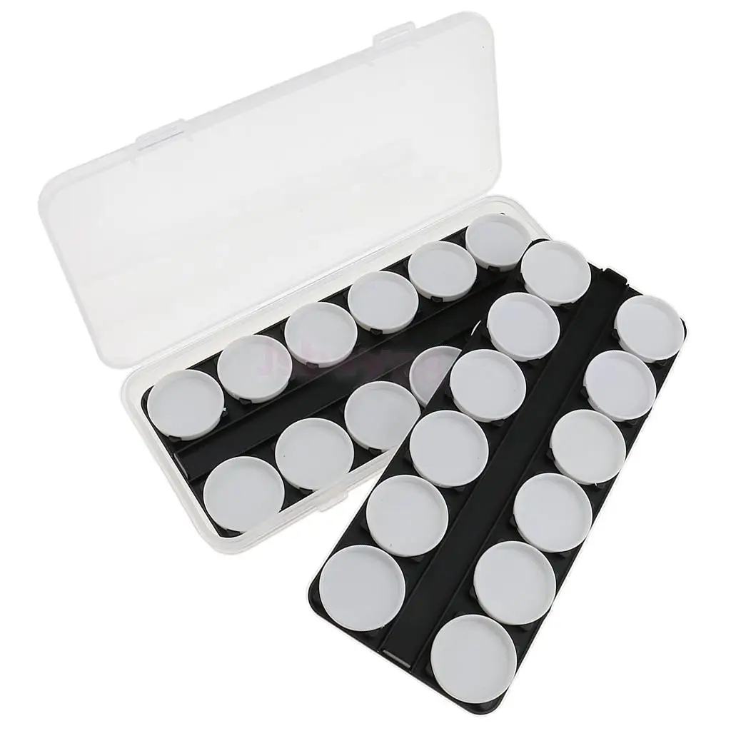 

24 Grid Empty Nail Art Tips Decor Case Glitter Powder Gems Rhinestone Storage Box UV Gel Tips Tool