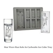 Звездные войны Хан Соло В Carbonite Силиконовый Лед Плесень Мини Лоток Для Льда Забавный Партия Пейте Льда Новым Трюкам Maker