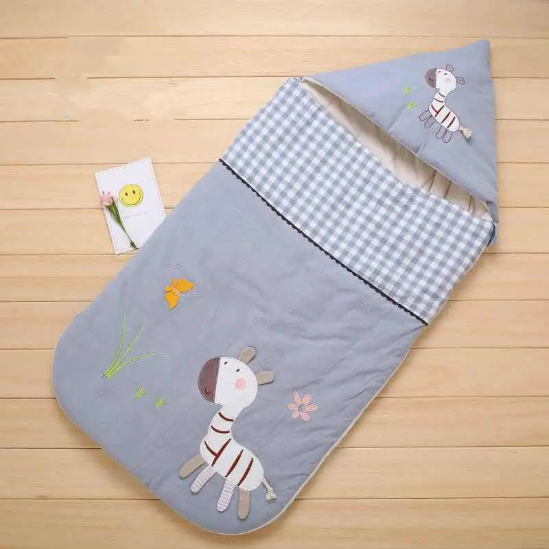 90*46 см, спальный мешок для малышей, пеленка для младенцев, зимний конверт, хлопок для новорожденных, чистый хлопок, симпатичное одеяло для малыша - Цвет: 5