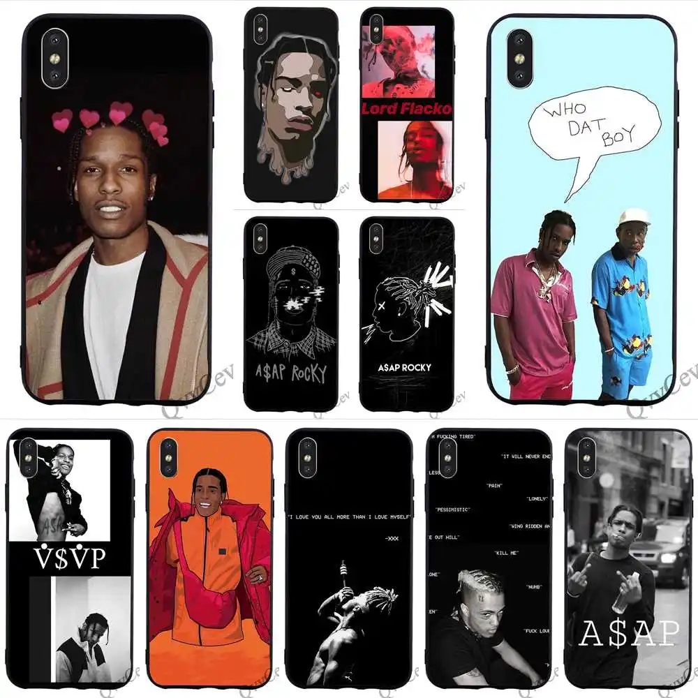 

Slim A$AP ASAP Rocky Phone Cover for iPhone 8 Plus Case 6 6S XR Xs Max X 7 5S 5 SE Silicone Cases Back