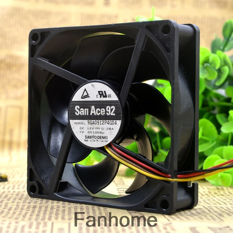 Для оригинального SANYO Sanyo 9GA0912P4G03/04/05 9225 12V0.28A 4-контактный ШИМ бесшумный вентилятор