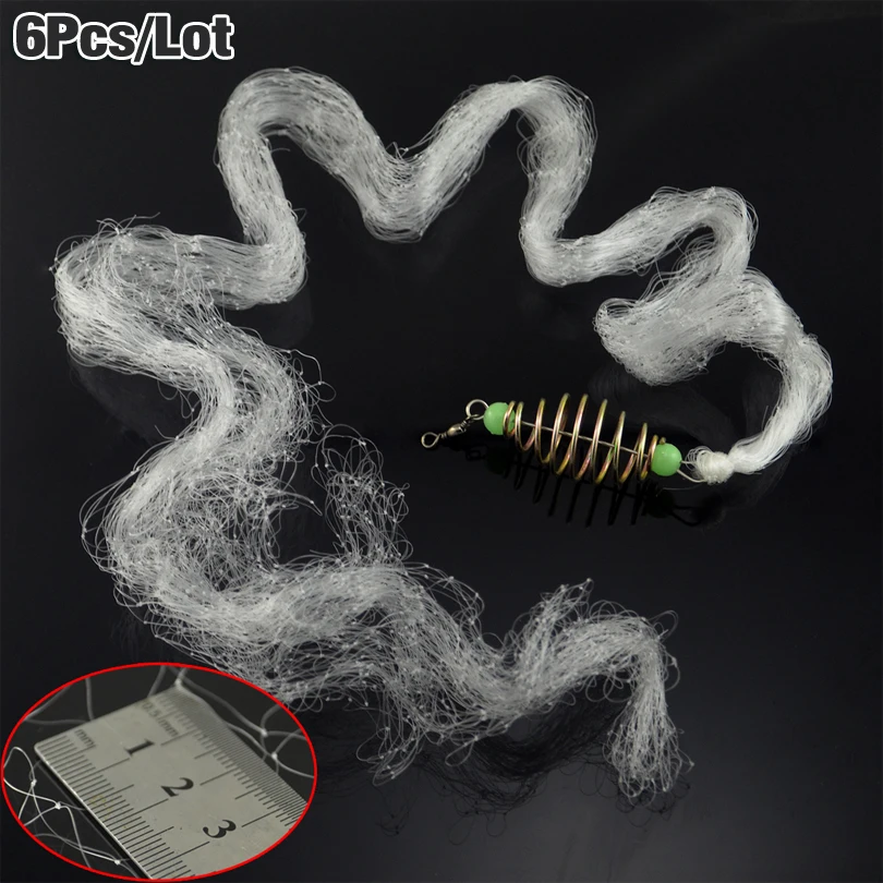 MNFT 6PCS/LOT New Design Fishing Net rig with Spring Bait cage Rig