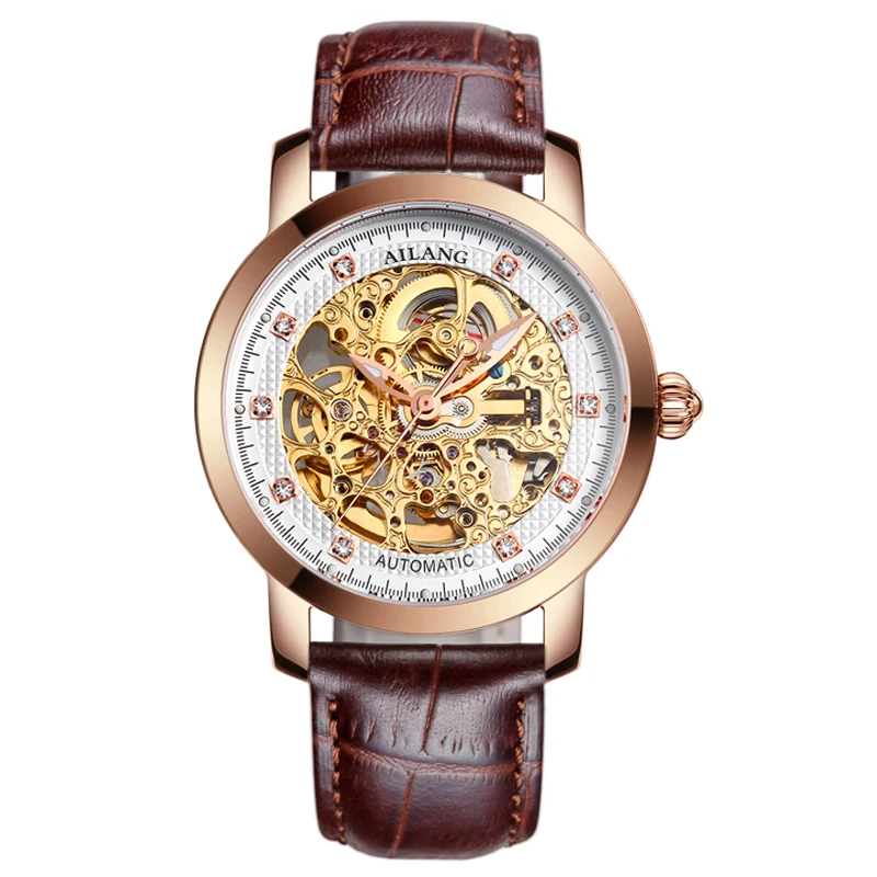 

AILANG 6813 Switzerland watches men luxury brand automatic Genuine hollow watches high-quality waterproof Business Weekly Best
