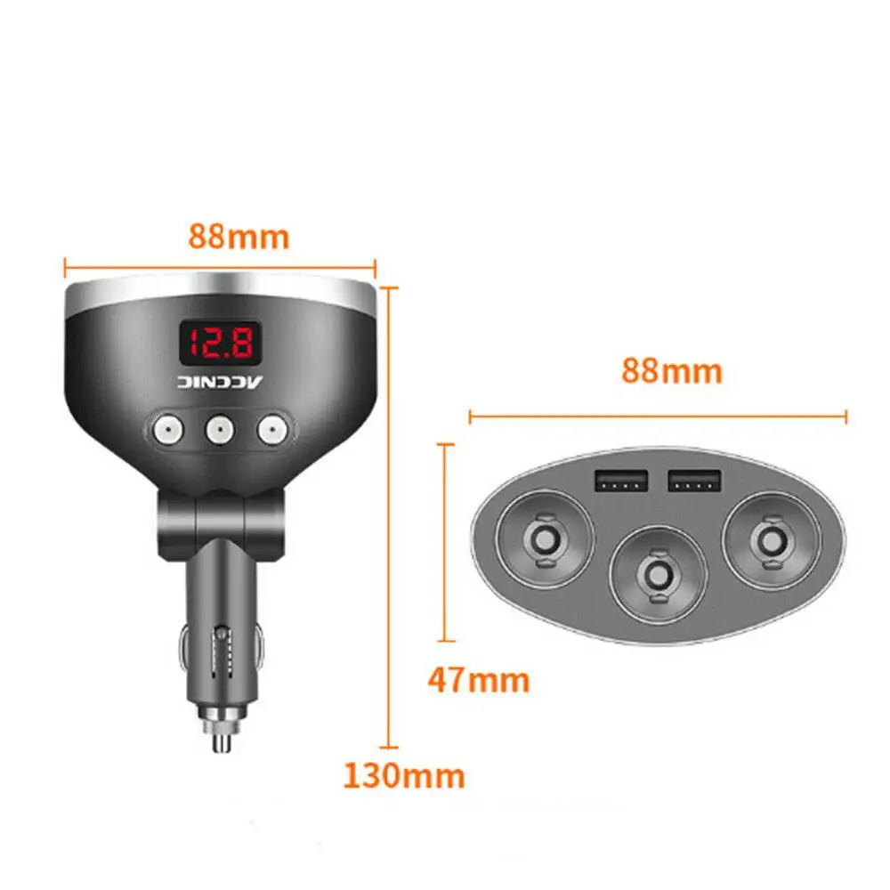 12 V/24 V 3 Way Мульти Розетка для автомобильного прикуривателя удлинитель сплиттер штекер светодиодный USB Смарт зарядное устройство адаптер для телефона DVR gps MP3 R20