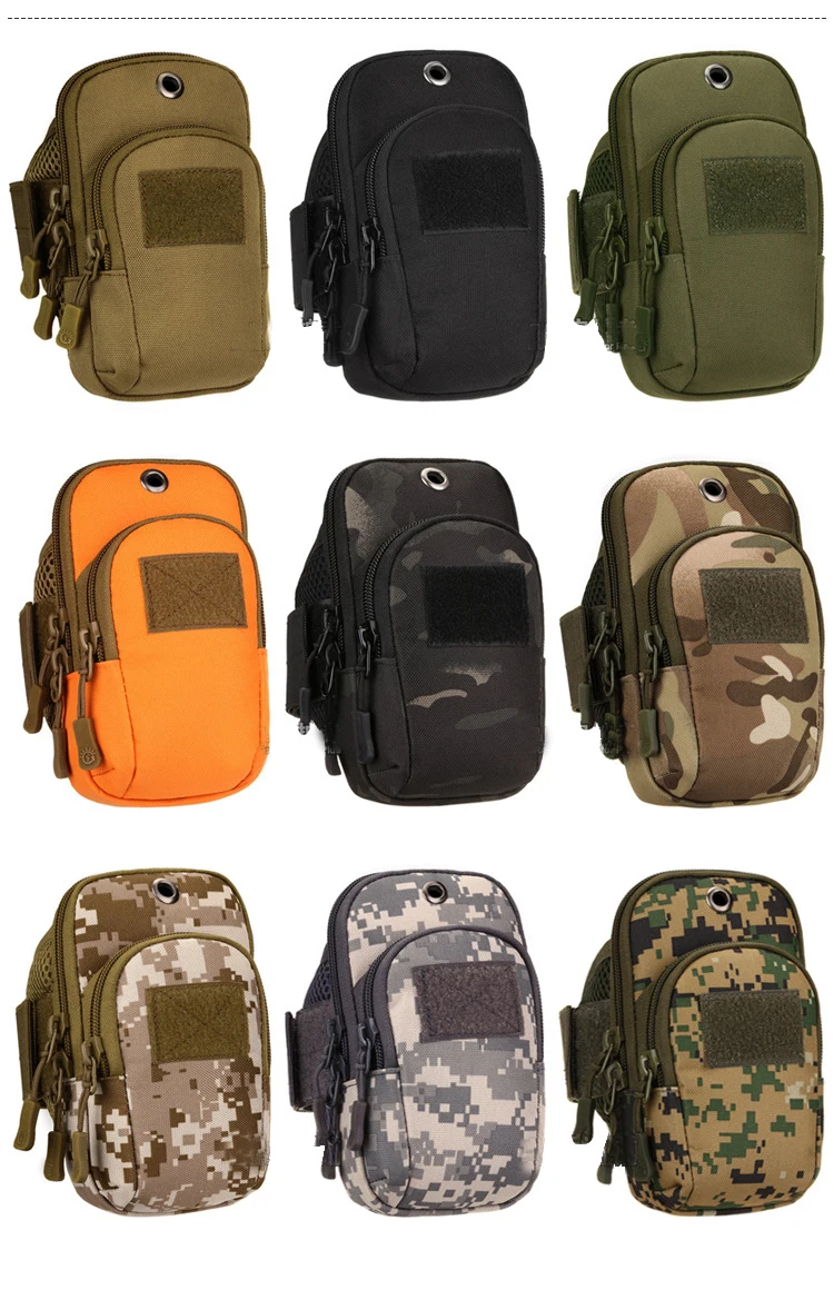 Водоотталкивающая Военная Тактическая камуфляжная нарукавная сумка для рыбалки сумка для мобильного телефона сумка для рыбалки сумка для бега с карманами
