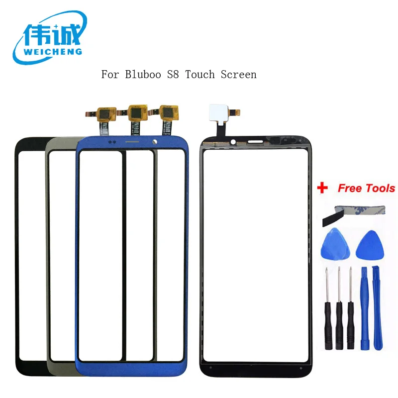 

WEICHENG Top quality For Bluboo S8 Touch Panel 5.7 Inch Touch Screen Digitizer Sensor Replacement Mobilephone Accessories