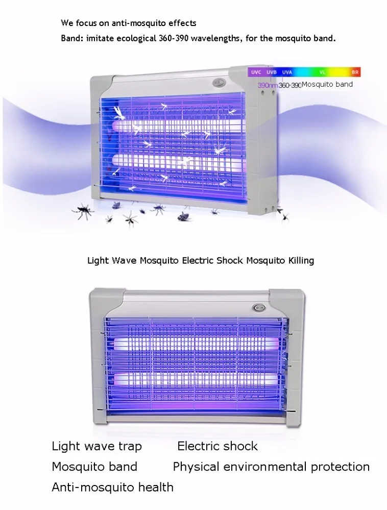 Electric Mosquito Killer Lamp, Silent LED Shock, 220V Anti-Fly, Radiation-Free Trap, Physical Mosquitoes Remover image 4
