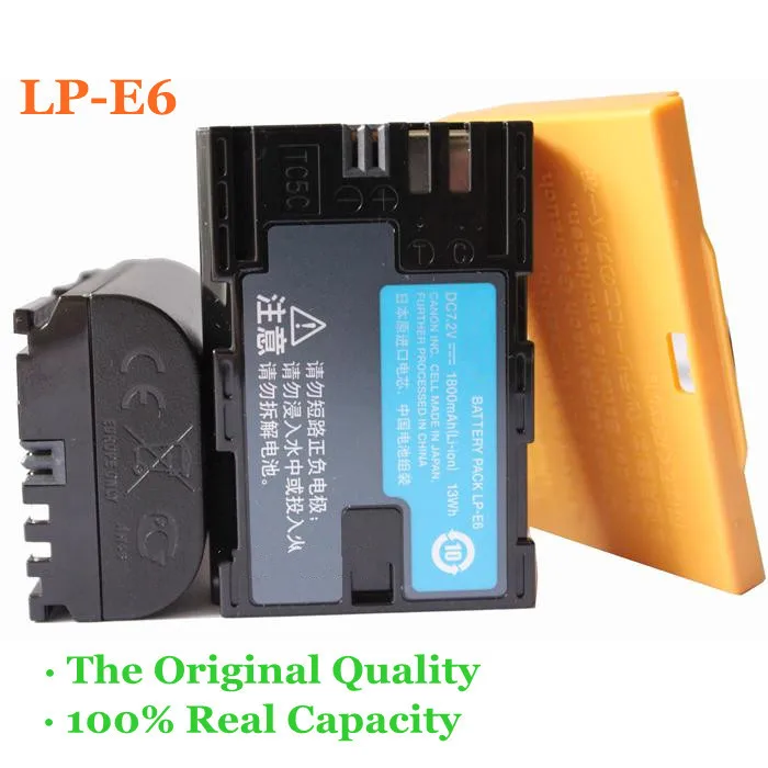 1800 mAh LP-E6 LPE6 lp e6 LP-E6  EOS 5D  II 7D 60D EOS 6D  Canon  