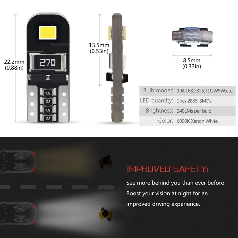 T10 W5W автомобильный светильник для Toyota Corolla Avensis Yaris Rav4 Auris Hilux Prius Camry 40 Celica Prado