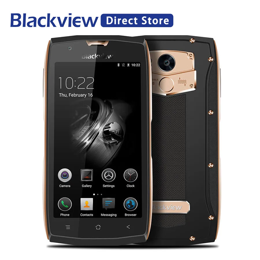 

Original Blackview BV7000 Android 7.0 Smartphone 5.0 Inch MT6737T Quad Core Mobile Phone 2GB+16GB 4G LTE Fingerprint Cellphone