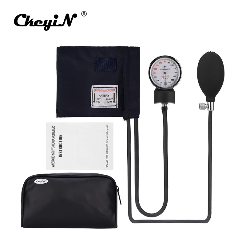 Manual Blood Pressure Measure Device Kit Cuff Stethoscope Home Use Doctor Systolic Diastolic Sphygmomanometer Health Monitor Manual Blood Pressure Measure Device Kit Cuff Stethoscope Home Use Doctor Systolic Diastolic Sphygmomanometer Health Monitor