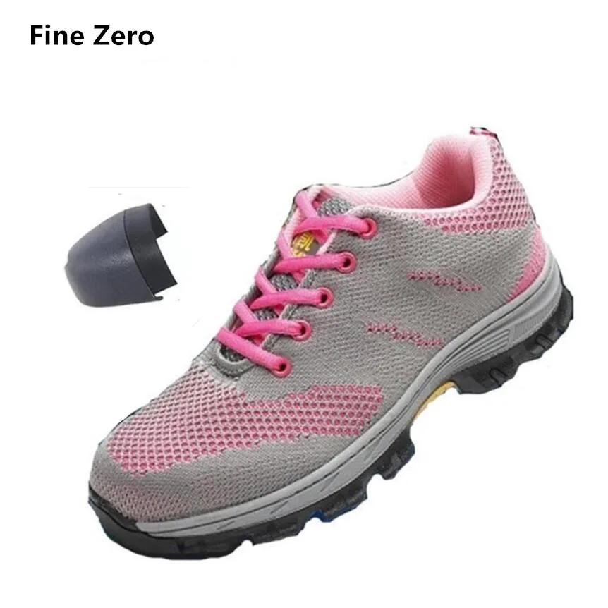 Mens And Womens Safety Steel Toe Cap Work Hiking Mesh Trainers AIR Sports Shoes 