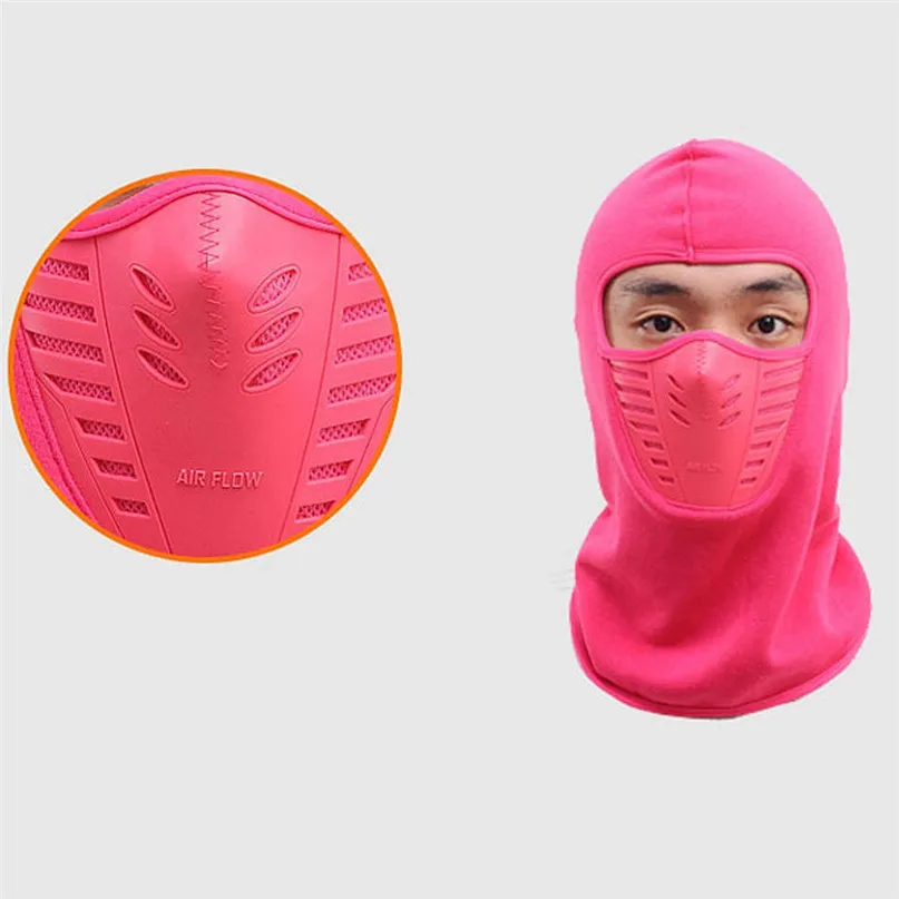Winter Hats Sports Fleece Headgear Warm Scarf Hat Tactical Mask Ski Cycling Face Mask Windproof dustproof Hiking Mask #3j#F (13)