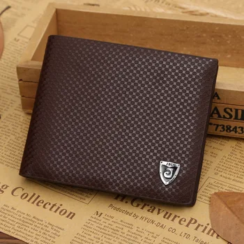 

Short Men Wallets Cheap Designer Men's Wallet 2016 New Soft Leather Credit ID Card Slots Coin Pouch Purse Billetera Hombre