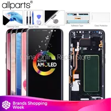 Asli AMOLED untuk Samsung S8 Layar Sentuh Display LCD Digitizer Pengganti untuk Samsung Galaxy S8 Plus LCD Samsung S8 LCD