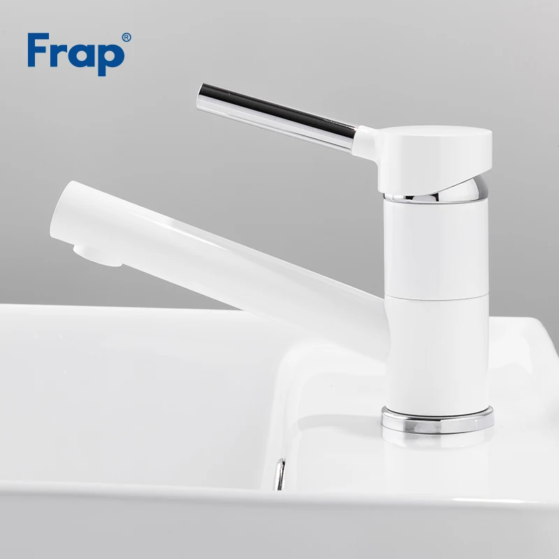 Frap New Basin Faucet White Spray Paint Water Tap Basin Bathroom Deck