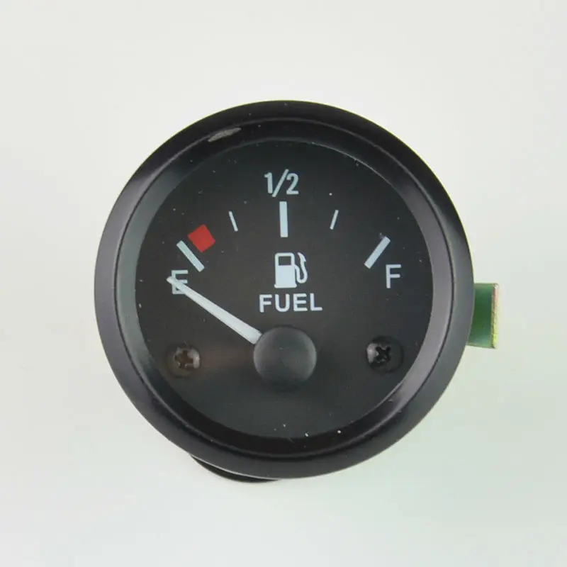 2" 52mm car Fuel level Gauge r with Fuel Sensor White LED Ligh