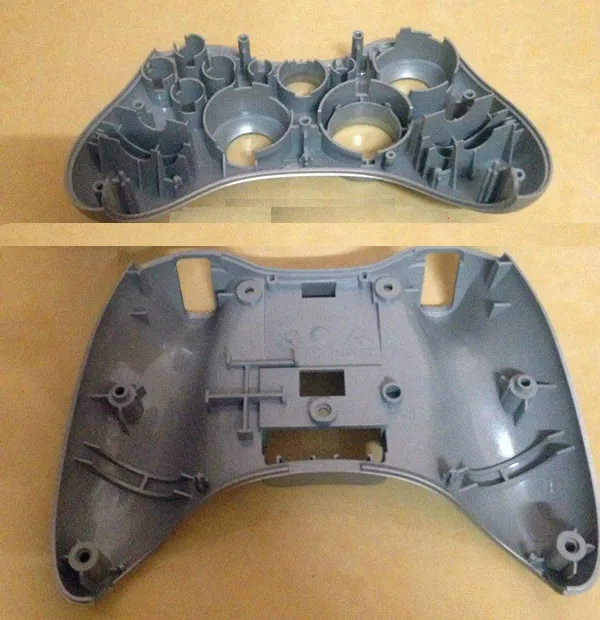 Запасная часть серебристого верхнего нижней оболочки чехол+ задняя крышка для Xbox 360 беспроводной контроллер корпус крышка