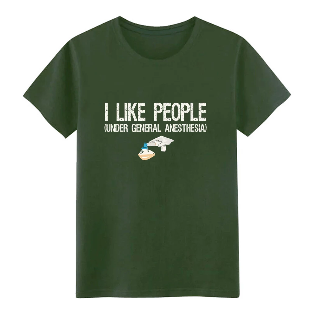 Футболка с надписью i like people u nder general anesthesia дизайнерская футболка круглым вырезом