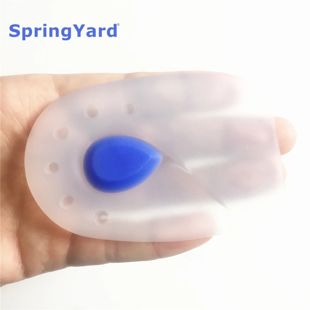 

SpringYard 100% Silicone Gel Plantar Fasciitis Heel Spur Protector Cushion Pad Shoe Insert Insole Healthy Medical Men Women