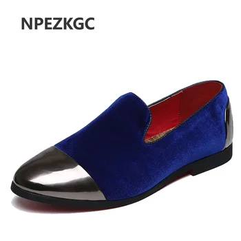 

NPEZKGC Velvet Loafers Men Shoes Men's Flats Male Slip-On Driving Shoes Large Size Soft Comfortable Designer Loafers Moccasins
