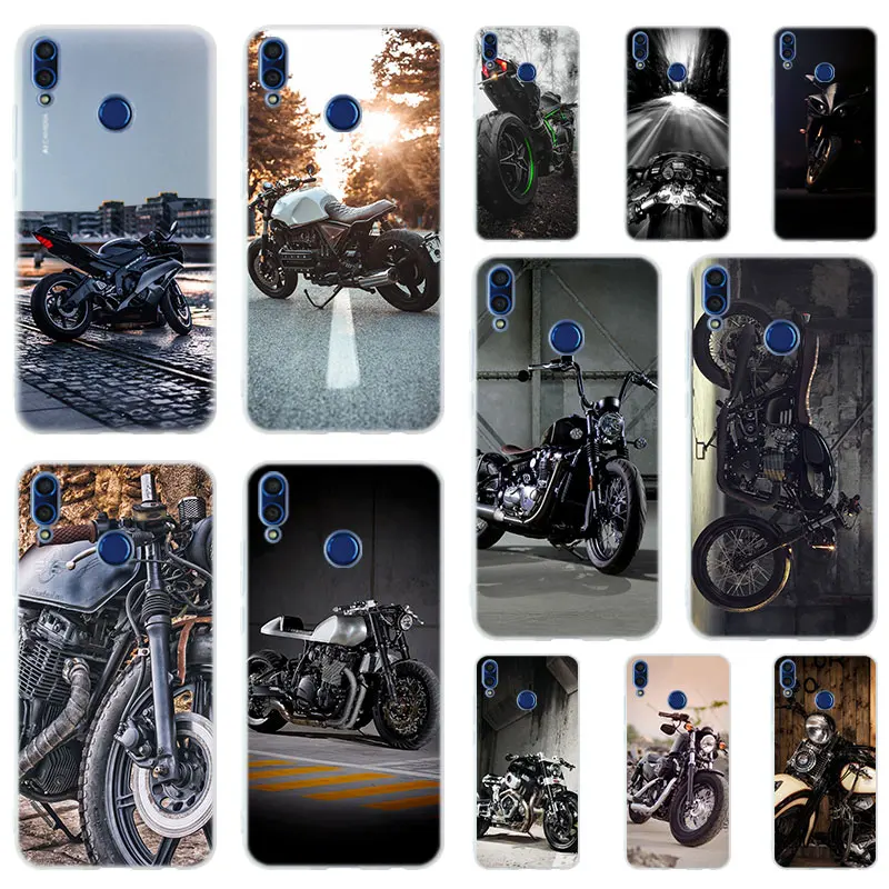 

Retro Moto Cross Motorcycle Soft TPU Case Cover For Huawei Honor 9 10 Lite 6X 7X 8X Max 7A 5.7inch 8A 8C V20 PLAY 9i