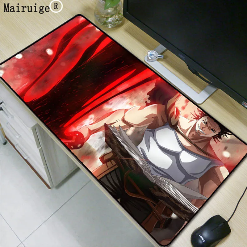 

Mairuige Black Clover Anime Large Mouse Pad Gamer Computer Mousepad Anti-slip Natural Rubber Gaming Mouse Mat Xl Xxl 900x400mm