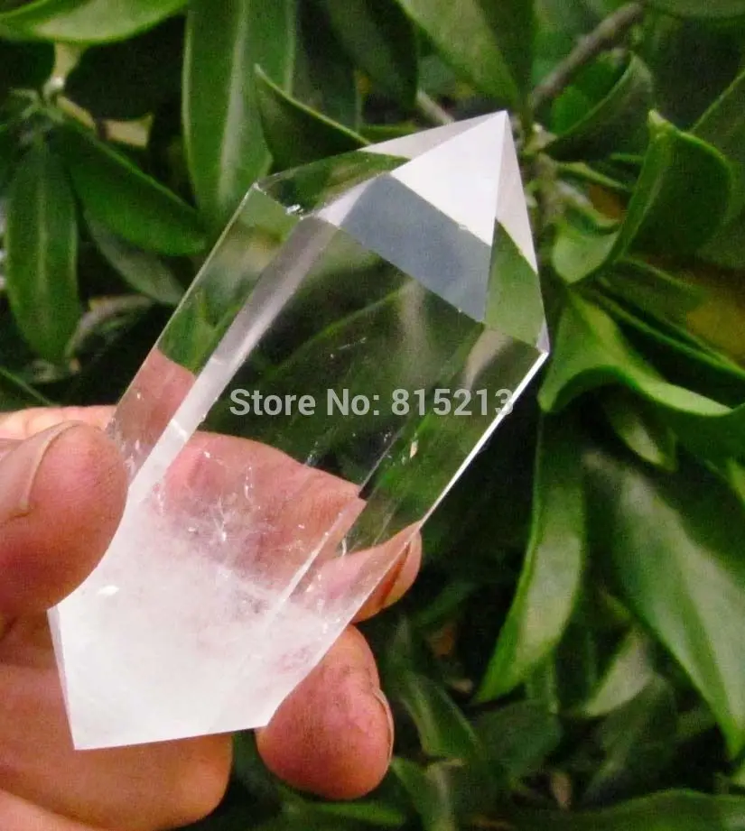 

ddh00902 AAA NATURAL CLEAR QUARTZ CRYSTAL DT WAND POINT Healing