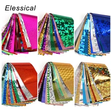 Elessical 16 Uds 20*4cm mezcla de lámina de transferencia de manicura pegatina ongles decoración uñas arte calcomanías diseño para uñas wraps DIY Set folie