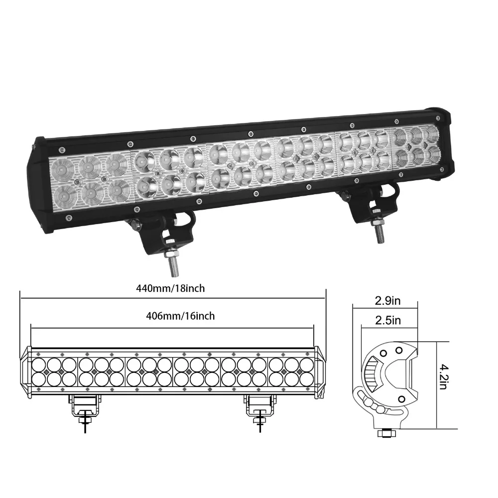 Светодиодная панель рабочего освещения Auxtings IP67 водонепроницаемая высокой