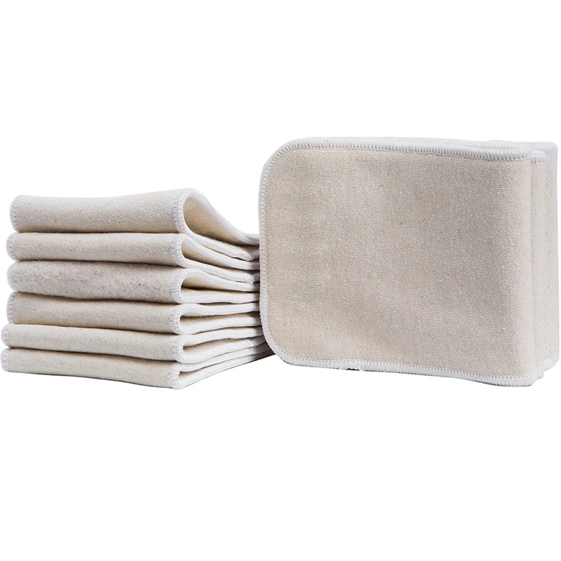 Herbabe 5pcs Reusable Hemp Diaper Inserts for Newborn Infant Washable Pocket Cloth Diapers Nappy Changing Liners Accept Dropship