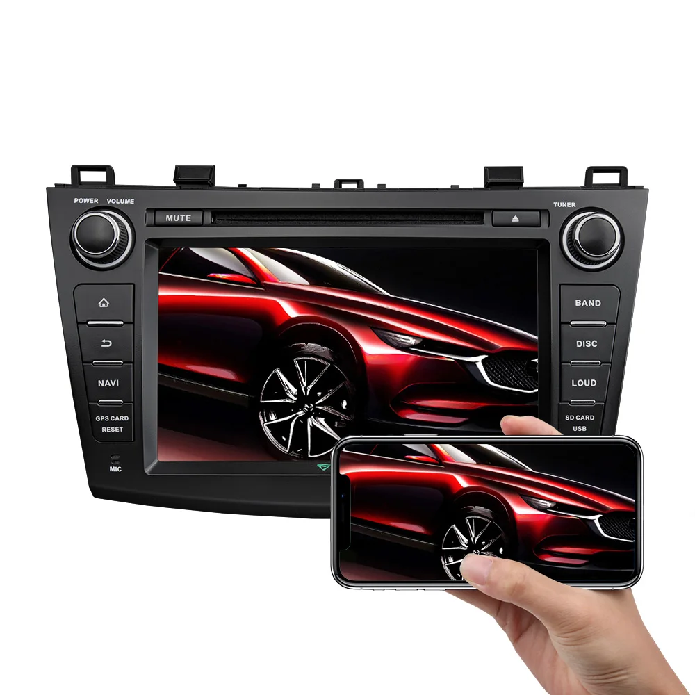 Cheap 8" Android 8.1 Oreo OS Car DVD Multimedia System Navigation GPS Radio for Mazda 3 2010-2013 with Full Video Output Support 2