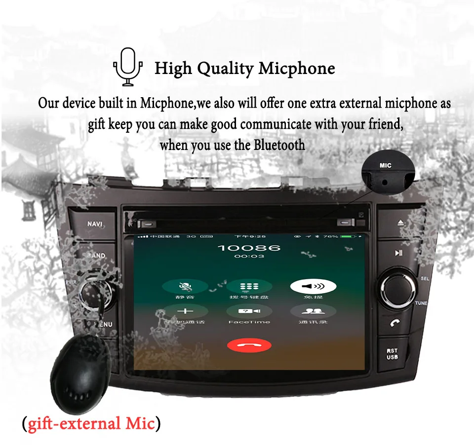 Clearance android 9.0 car dvd 2 din multimedia player for Suzuki Swift 2011 2012 2013 2014 2015 tape recorder autoradio BT GPS Head Unit 5