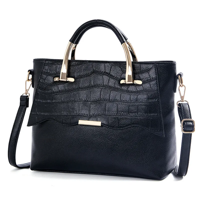 

Fashion quality alligator leather women handbags famous designer brand luxury ladies messenger bag OL office work bolsa feminina