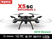SYMA X5SC X5SC-1 RC Drone 2.4G 4CH 6-Axis Remote Control Toys Quadcopter Helicopter With 2MP HD Camera 2015 Newest