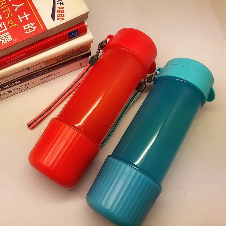 

Space Cup Student Water Bottle with Cover Function Plastic Cup Leakproof Heat Resistant Cup 500ml