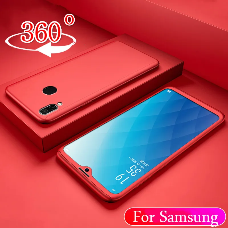 

360 Full Protection Case For Galaxy A30 A50 M20 Shockproof Cover For Samsung Galaxy S8 S9 S10E A7 A6 A8 J4 J6 J8 Plus 2018 Case