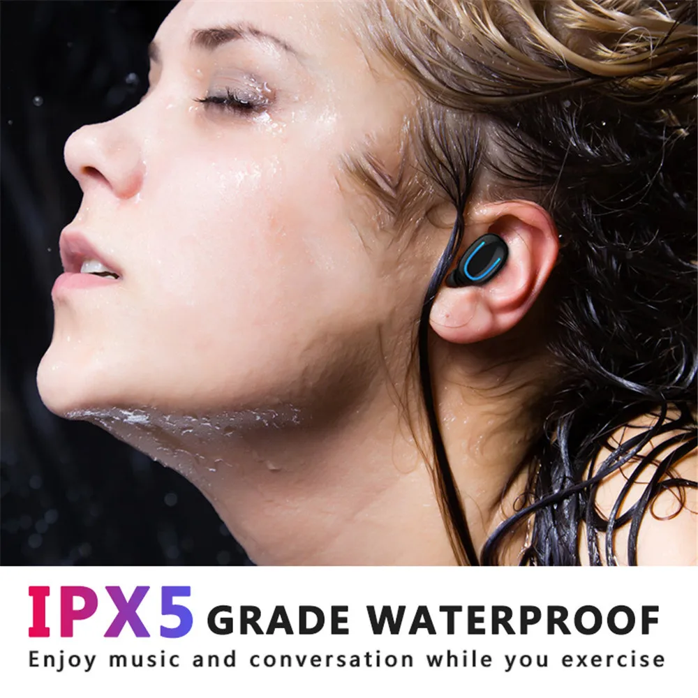 Дешево Bluetooth 5,0, беспроводные наушники Q32 TWS, Bluetooth наушники, наушники, спорт, Hi Fi гарнитура, наушники вкладыши, стерео наушники, pk redmi airdots