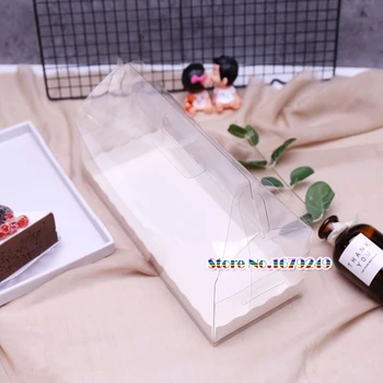 

Transparent Cake Box with handle ,Clear window cup cake Doughnut box, Chocolate Muffin Biscuits packing boxes.100pcs/lot