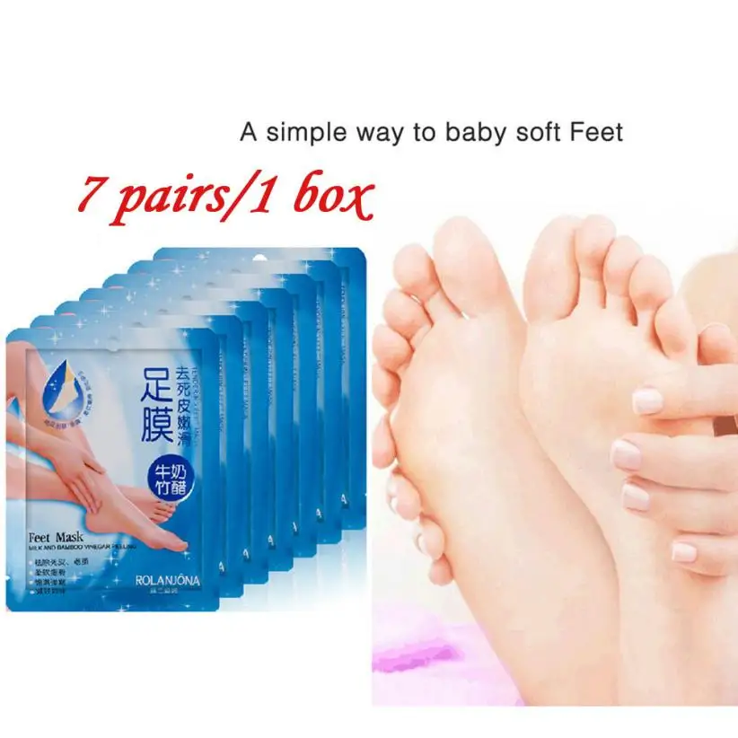 

Exfoliating Peel Foot Mask 7Pairs/1Box Exfoliating Peel Foot Mask Feet Remove Callus Hard Dead Skin Dropshipping 18jul26