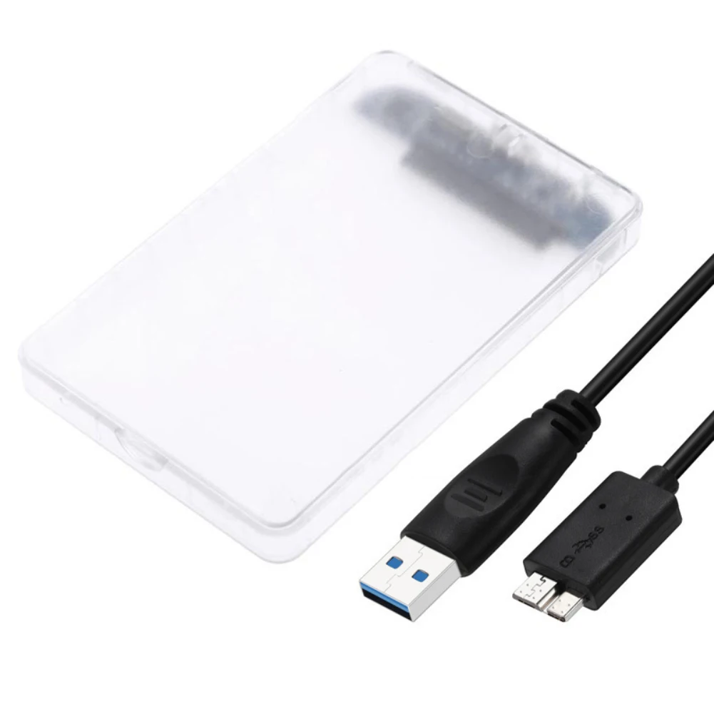 5 Гбит/с 2,5 ''Прозрачный чехол для жесткого диска SATA 3,0-USB 3,0 внешний жесткий диск SSD корпус Поддержка 2 ТБ протокол UASP BTZ1