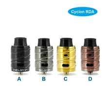 100% original Fumytech Cyclon VT RDA Dual Coil Version Electronic cigarettes silver dragon ball earth ball black mamba