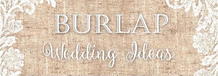 Burlap wedding