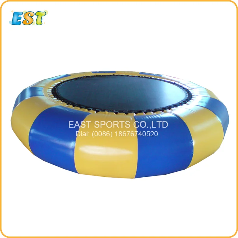 Inflatable Bouncer Jump Water Trampoline Bounce Swim Platform Inflatable Water Trampoline Water Park Play Center for Adult Kids from US, Multicolour 10 FT Splash Padded Water Bouncer