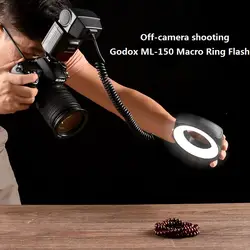 Godox ML-150 макро кольцо Вспышка Speedlite руководство номер 10 с 6 переходники объективов кольца для Canon Nikon Pentax Olympus sony камеры