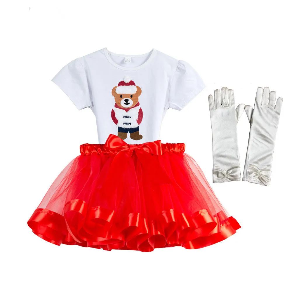 Перчатки автомобильные для девочек, платье принцессы с юбкой-пачкой, Рождество в Европе и Америке, 2019, головной убор «Лось», платье