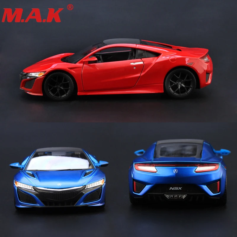 

1:24 diecast car model Acura NSX sport racing car alloy model blue red color gift toys for kids and children for collections